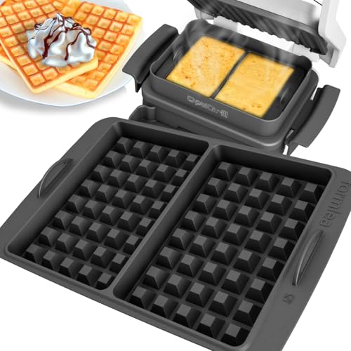 Inserto Per Waffle Compatibile Con Modelli Standard Tefal Optigrill, 4 In 1, 2 In 1, Elite, Plus +, Inserto In Silicone, Cialde Belghe, Waffle, Access