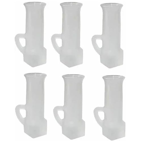 Set Da 6 Bicchiere Vodka Limoncello Liquori Amari Fresco Bicchierino Freezer 7Cl Bianco Satinato Bar Pub Ristoranti Hotel Cicchetti Shot Bodega Fondo