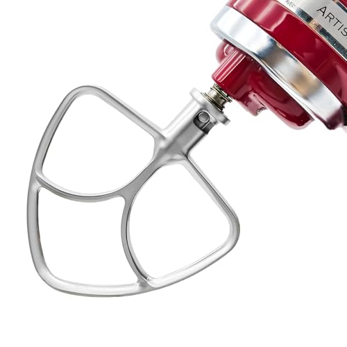 K45Ss - Frusta Piatta In Acciaio Inox Per Mixer Kitchen Aid Con Testa Inclinabile Da 4,5-5 Litri