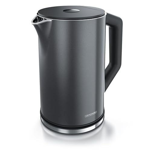 Arendo - Bollitore In Acciaio Inox Con Regolazione Della Temperatura 40-100 Gradi In Incrementi 5 - Design A Doppia Parete - Modello Elegant - 1,5 Lit