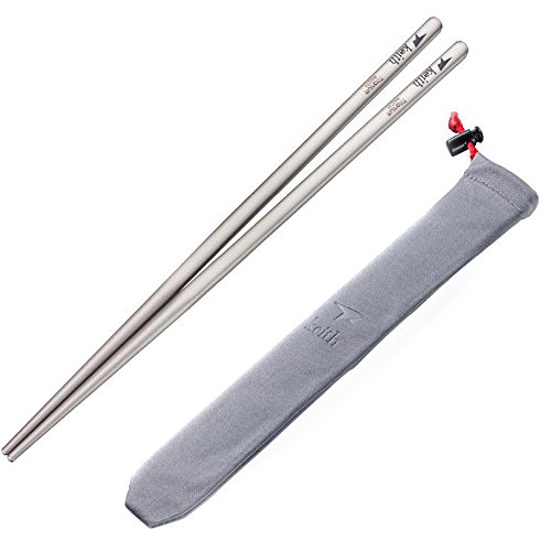 Keith Outdoor Chopsticks Titanio Le Bacchette Campeggio Coltelleria
