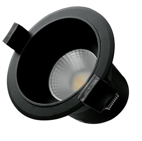 Aro Led Rendo Incasso 7W Cct Antislumbamento Nero