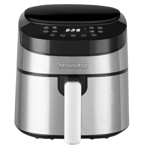 Gastroback #42582 - Friggitrice Ad Aria Calda Di Design Air Pro, Con Capacità Di Riempimento Di 3,7 Litri, 8 Programmi Preimpostati, Pannello Di Contr