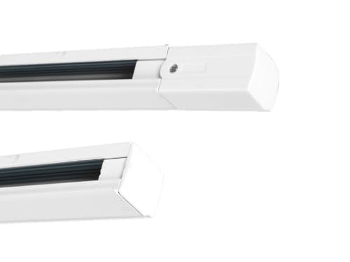 Binario Led A 4 Vie (Fino A 3 Luci), 1,5 M Di Colore Bianco. Include Connettore E Coperchio Finale. Ideale Per Aggiungere Stile E Funzionalità, Perfet