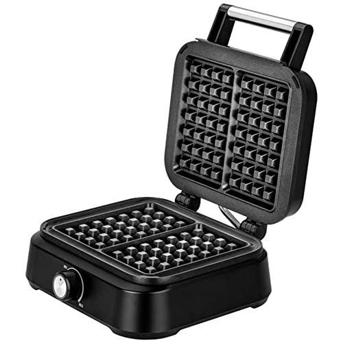 Mpm Mgo-40 Macchina Professionale Per 2 Cialde Belghe Spesso, Waffle Maker, Piastre Antiaderenti, Regolatore Di Temperatura, Nero, 1500W
