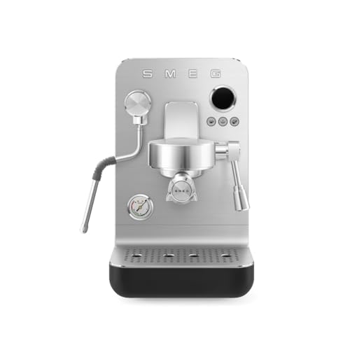 Smeg, Macchina Da Caffè Espresso Manuale Minipro Emc02, Triplo Termoblocco, Lancia Vapore E Portafiltro Professionali, Serbatoio Da 1,7L, Cassetto Rac
