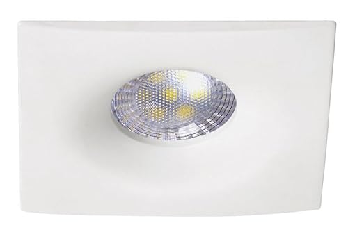 Cerchio Quadrato Incasso Bianco Duna Gu10