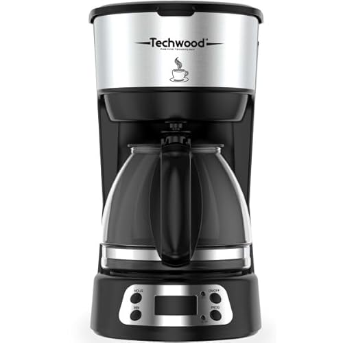 Techwood Caffettiera Programmabile Black Tca-666P