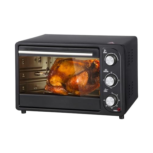Avilia Fornetto Elettrico Ventilato 16L - Cucina Perfetta Per Pizza Dolci Carne Pesce, Termostato Regolabile, Ideale Per Spazi Ridotti, 1200W