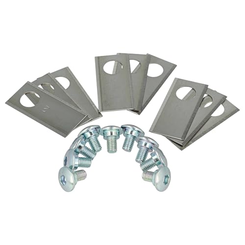 Vhbw 9X Lame Compatibile Con Rasaerba Honda Miimo 310, 520, 3000, Hrm 310, Hrm 520, Hrm 3000 - (Acciaio, 0.75Mm) Lame Di Ricambio