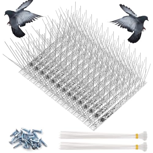 Newpop 14 Pezzi 25Cm Anti Piccioni, Scaccia Piccioni, Dissuasori Per Gatti, Allontana Piccioni, Dissuasore Uccelli, Picchi Per Piccioni, Repellente Uc