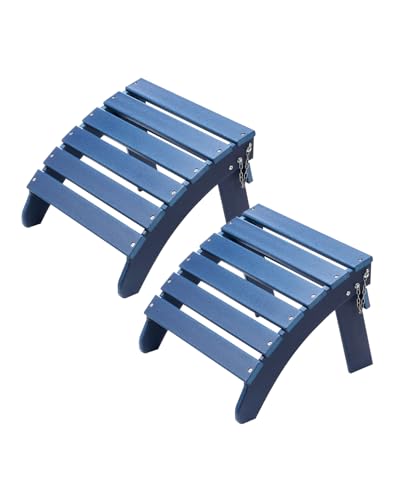 Vevor Pouf Adirondack, Pouf Adirondack Pieghevole Per Esterni In Plastica Hdpe, Pouf Adirondack Per Tutte Le Stagioni, Poggiapiedi Per Sedia Adirondac