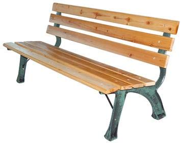 Domus Panchina Ghisa Legno Strong Vern Verde/Nero Cm 160