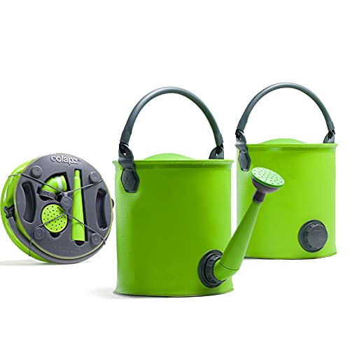 Colapz Annaffiatoio Pieghevole - Secchiello Pieghevole - Campeggio Accessori - Contenitore Acqua - Contenitori Pieghevoli - Verde