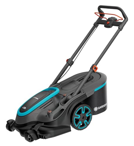 Gardena Powermax Duo 46/36V Rasaerba A Batteria, Doppia Lama, 2 Batterie P4A 2.5 Ah