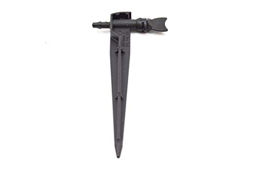S&M 6 L/H-20 Unità A Goccia Con Picchetto Delta Regolabile Da 0 A 6 L/H, Nero