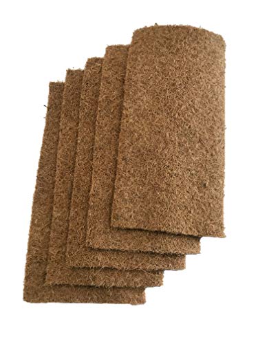 Materassino Vegetale In Cocco Al 100%, 50 X 25 Cm, Circa 7Mm Di Spessore, Confezione Da 5 (Eur 2,99/Pezzo), Mat Adatto Alla Coltivazione Per Es. Germo