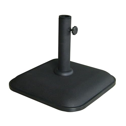 Marbuono Base Ombrellone Quadrato Cemento 35X35X5,2 Cm 11Kg Nero Giardino, Piscina E Terrazza 10455