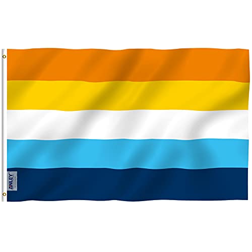 Anley Fly Breeze 3X5 Foot Aroace Pride Flag - Colori Vivaci E A Prova Di Sbiadimento - Testata In Tela E Doppie Cuciture - Aromantic Asessuale Lgbt Fl