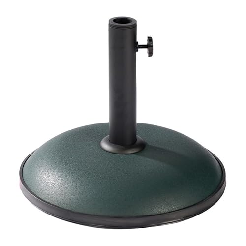 Marbueno Base Ombrellone Rotondo Cemento 36 X 29,5 Cm 11 Kg Verde Giardino, Piscina E Terrazza 10443