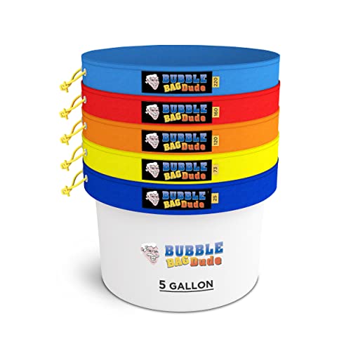 Bubblebagdude Set Di Sacchetti A Bolle Da 5 Galloni, Kit Per Estrarre Essenze Per Bolle Di Ghiaccio A Base Di Erbe, Sacchetti A Bolle Per L'Estrazione