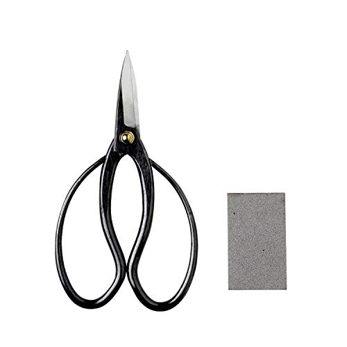 Wazakura Kit Di Cura Per Bonsai Fatto In Giappone - Forbici Tradizionali Per Bonsai 180Mm + Gomma Per Ruggine Gift Set Kit Da Giardinaggio