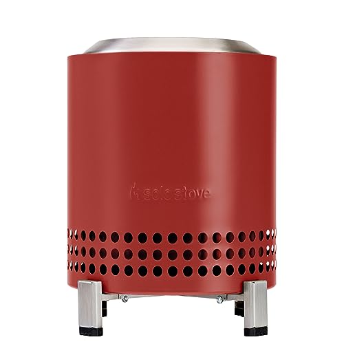 Solo Stove Mesa Xl Braciere Da Tavolo Da Esterno | Mini Camino Portatile A Bassa Emissione Di Fumo, Alimentato A Pellet O Legna, Acciaio Inossidabile,