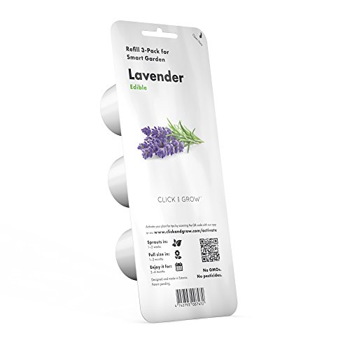 Click & Grow, Ricambio Vasi Di Terriccio Di Lavanda, Confezione Con 3 Capsule