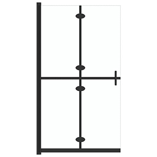 Vidaxl Parete Per Doccia Walk-In Pieghevole In Vetro Esg 90X190 Cm