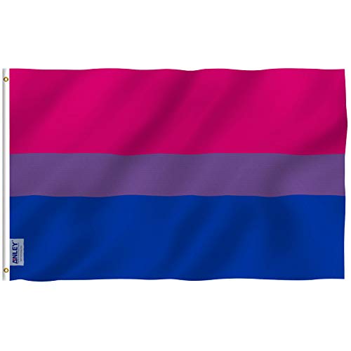 Anley Fly Breeze 3X5 Piedi Bandiera Bi Pride - Colore Vivido E Resistente Ai Raggi Uv - Testata In Tela E Doppie Cuciture - Bandiera Bisessuale Polies
