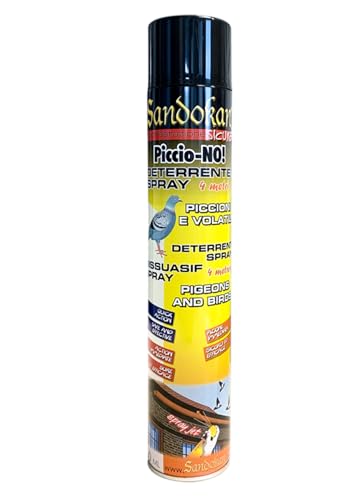 Sandokan Repellente Per Piccioni Piccio-No! Allontana Piccioni E Volatili - Dissuasore Disabituante Deterrente Spray