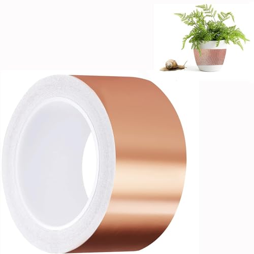 Nastro Di Rame Contro Lumache, Efficace Protezione Contro Lumache, Nastro Di Rame, Autoadesivo, Per Giardini, Balconi, Aiuole Rialzate, Piante Emi (50
