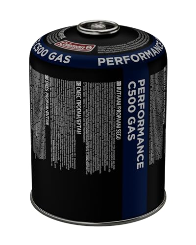 Coleman C500 Performance Cartuccia Gas, Cartuccia Con Valvola Con Valvola A Vite, Adatta Per Fornelli Da Campeggio, Griglie Da Campeggio O Lampade, Po