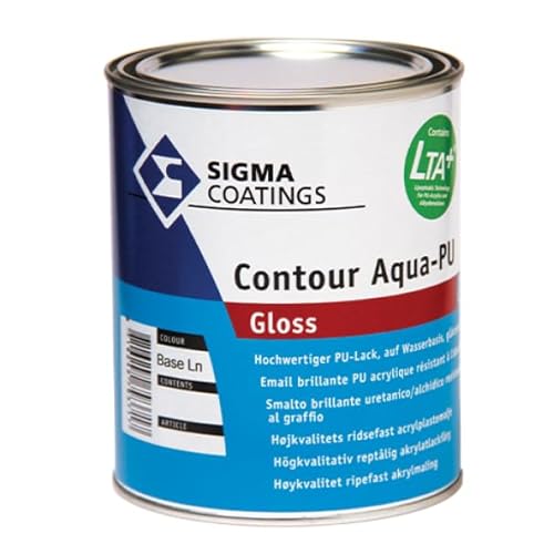 Sigma Smalto Lucido All'Acqua Contour Aqua Pu Gloss Bianco 1 Litro
