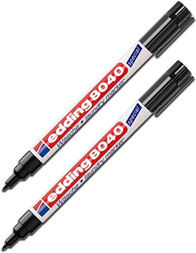 Edding - Pennarello Per Biancheria 8040 2 × Nero
