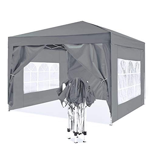 Ise Gazebo 3X3, Gazebo Pieghevole, Gazebo 3X3 Pieghevole Impermeabile, Robusto Uv50+,Tende Per Eventi E Tendoni, Tenda Per Giardino/Feste/Campeggio/Fe