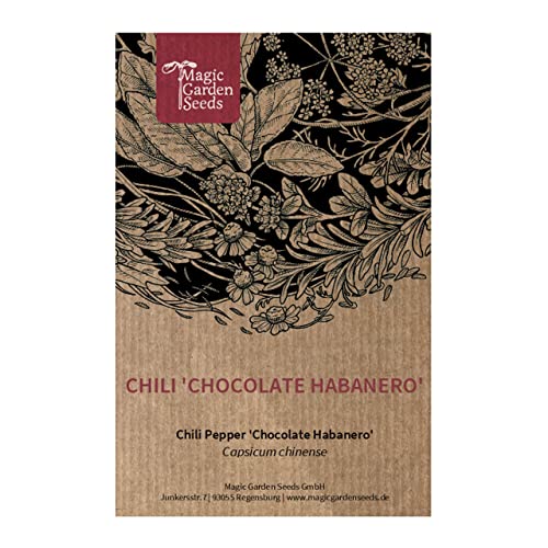 Peperoncino 'Chocolate Habanero' (Capsicum Chinense) - Circa 10 Semi