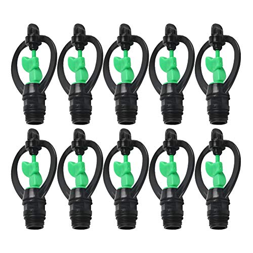 10 Pz Ugello Sprinkler In Plastica G1/2In Spray Sprinkler Farfalle Ugello A Forma Di Pioggia Per Prato Giardino Serra Irrigazione Agricola