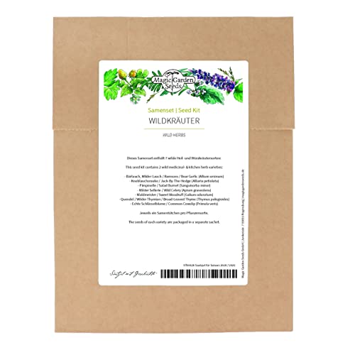 Erbe Selvatiche - Set Di Semi Con 7 Piante Medicinali E Aromatiche