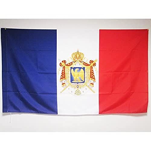 Az Flag Bandiera Napoleone Iii Secondo Impero Francese 90X60Cm - Bandiera Blasone Francia 60 X 90 Cm Foro Per Asta