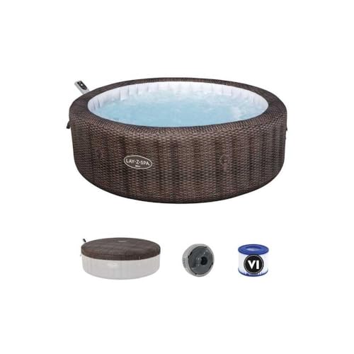 Bestway 6001P Minipiscina Idromassaggio Gonfiabile Bali Lay-Z-Spa Airjet Con App