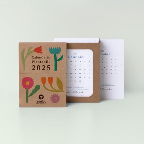Resetea 1 Calendario Piantabile, Kraft
