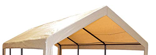 Impact Canopy Parte Superiore Di Ricambio Per Tettoia Per Tettoia Tettoia Per Tettoia Per Auto Coperta, Marrone Chiaro - Solo Parte Superiore