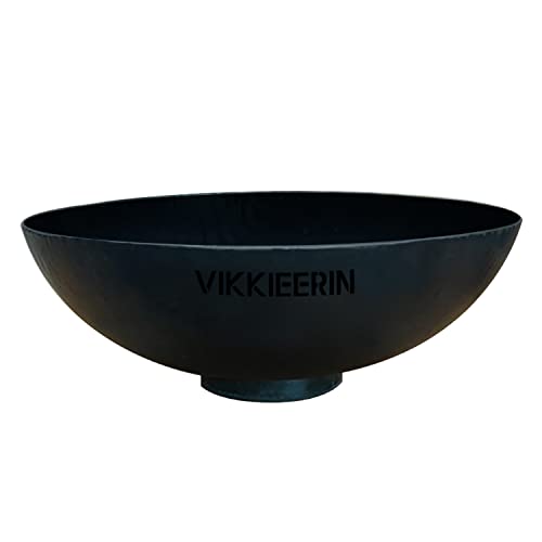 Braciere Da Giardino - Braciere Rotondo, ∅45 Cm, Camino, Ideale Per Le Giornate Invernali, Nero