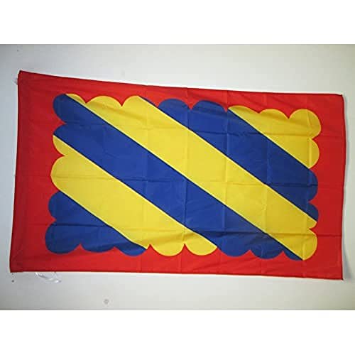 Bandiera Nièvre 150X90Cm - Bandiera Dipartimento Di Nievre - Francia 90 X 150 Cm Foro Per Asta - Az Flag