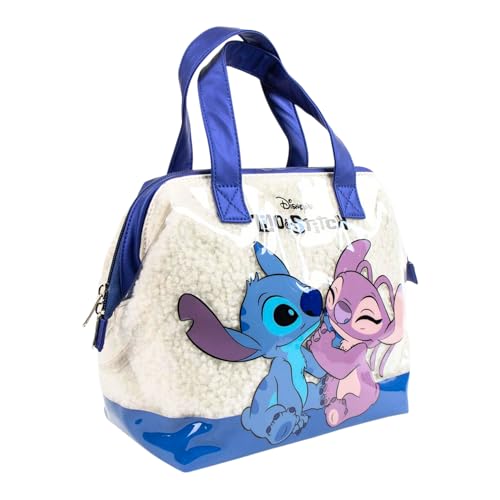 Disney Stitch Borsa Da Toilette, Set Di Bellezza Borsa Da Viaggio Design Stitch E Angel, Regalo Per Ragazze, Donne, Adolescenti