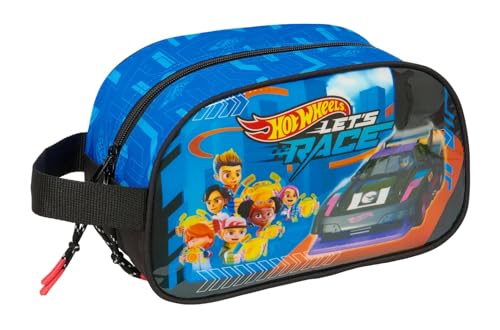 Safta Hot Wheels Let'S Race - Borsa Per Scuola Per Bambini Media Con Manico, Borsa Per Bambini, Adattabile Al Carrello, Facile Da Pulire, Comoda E Ver