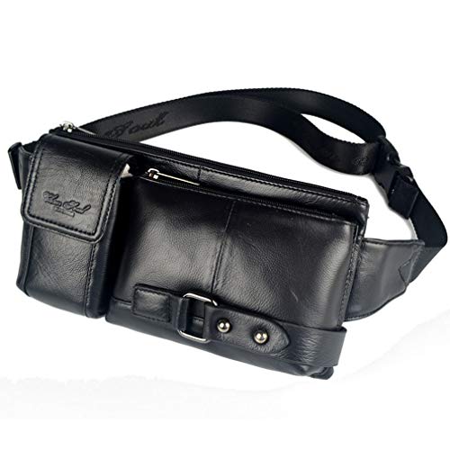Sac Banane En Cuir Pour Hommes Ceinture Ceinture Taille Sac À Main Voyage Randonnée Marche Pochette De Téléphone Portable Fronde Poitrine Sac À Dos Ne