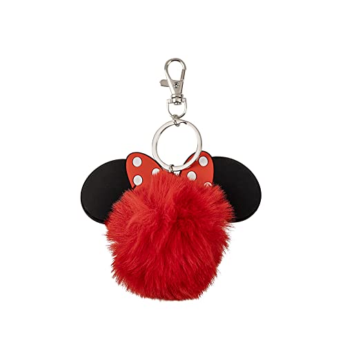 Peers Hardy - Portachiavi Disney Minnie Mouse Rosso E Nero Pom Pom Pom, Rosso E Nero, Taglia Unica
