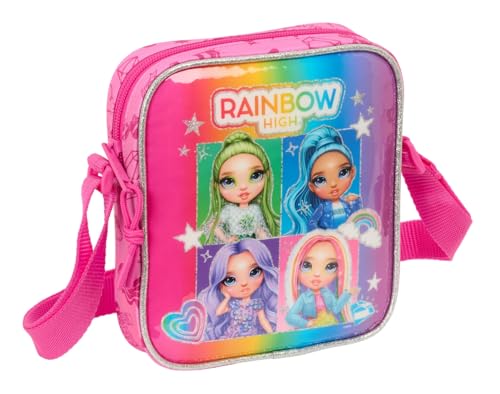 Safta Rainbow High Shine - Borsa A Tracolla Piccola, Borsa Per Bambini, Ideale Per Bambini Dai 5 Ai 14 Anni, Comoda E Versatile, Qualità E Resistenza,